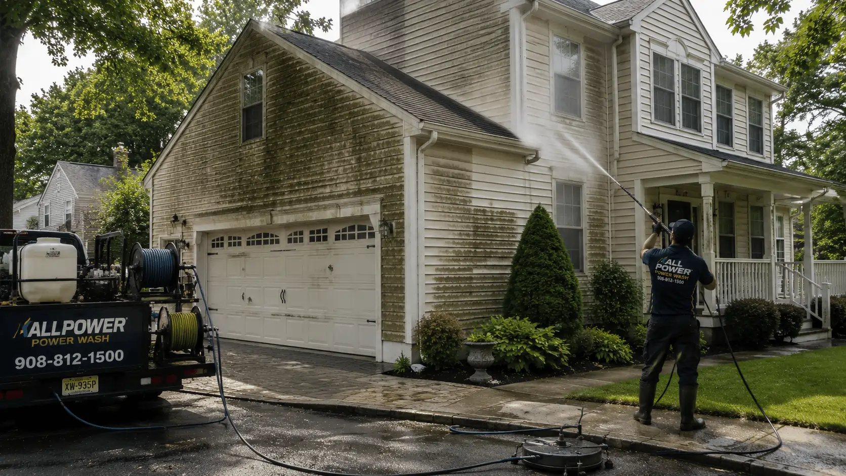 Professional power washing service in Morris County NJ